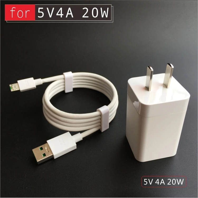 Адаптер + кабель OPPO VOOC AK779 5V4A быстрое зарядное устройство USB 4A MicroUSB для Find 7 N5 R829 R3 A31