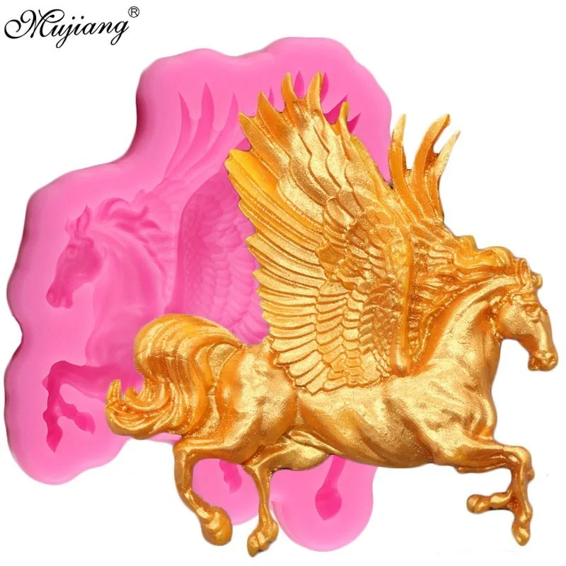3D конский торт Силиконовая форма Pegasus инструменты для украшения тортов из