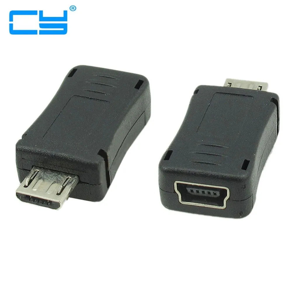 5 штук/лот Micro usb macho para mini 5pin Порто т адаптатор де conector femea o telefone movel | Компьютеры и