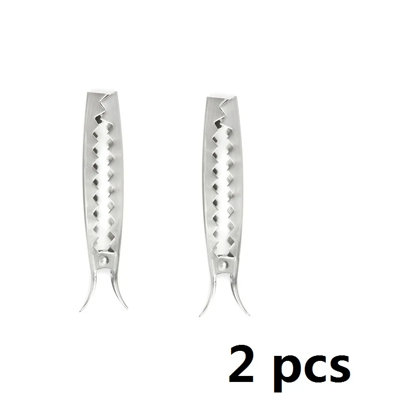 2pcs 1 шт./2 шт. 6,25 ''16 см щипцы для овощного гриля из нержавеющей стали для барбекю гриль для овощей зажимы для обжарки мини барбекю принадлежности для пикника - Цвет: 2pcs