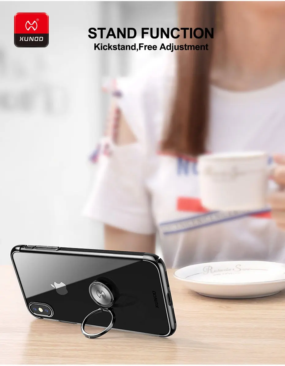 Ультра тонкий роскошный чехол XUNDD для iPhone X Xs Max Xr защитная задняя крышка с