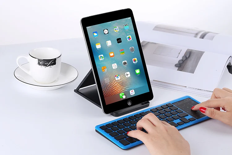 Новинка 2,4G мини беспроводная клавиатура с тачпадом мышь для Mac iOs Windows Android/Smart PC ноутбук планшет Русский Арабский Иврит