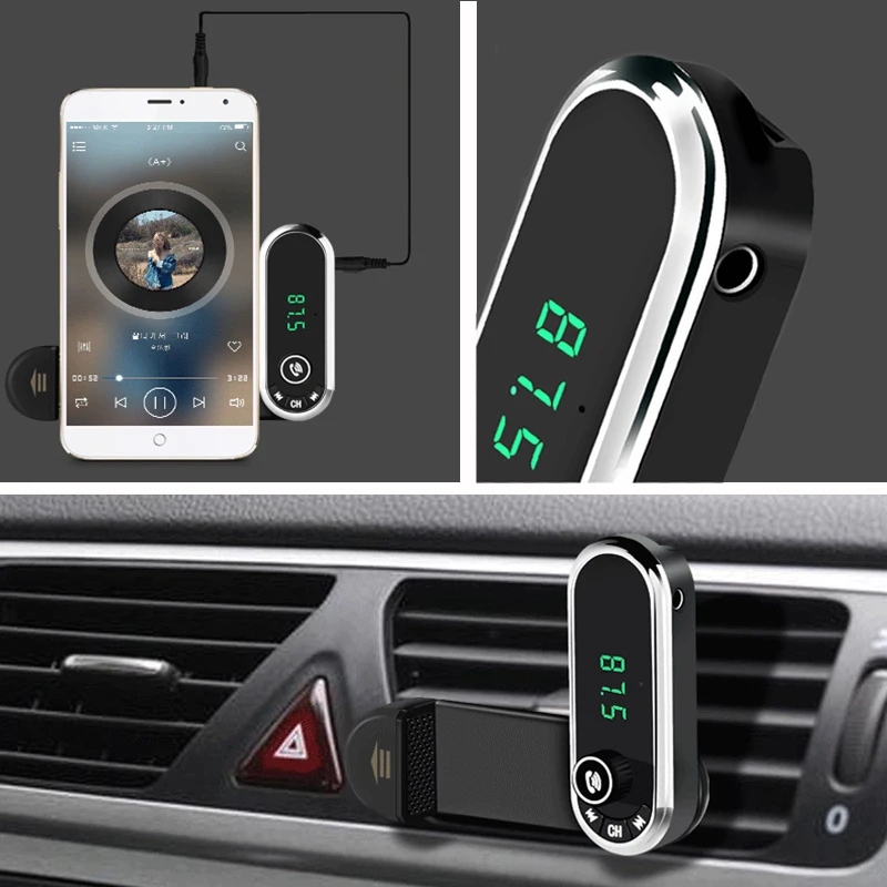 Автомобильный FM трансмиттер Tancredy с Bluetooth автомобильный комплект громкой связи