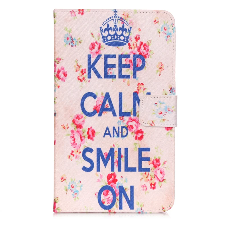 Цветной Чехол книжка из искусственной кожи с подставкой для Samsung Galaxy Tab 4 7 0 дюймов