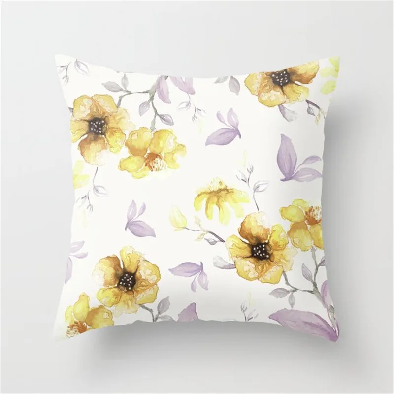 

Tropical Pillow Cover Green Leaf Polyester Cushion Cover for Sofa Seating Living Room Home Pillow Covers Decorative