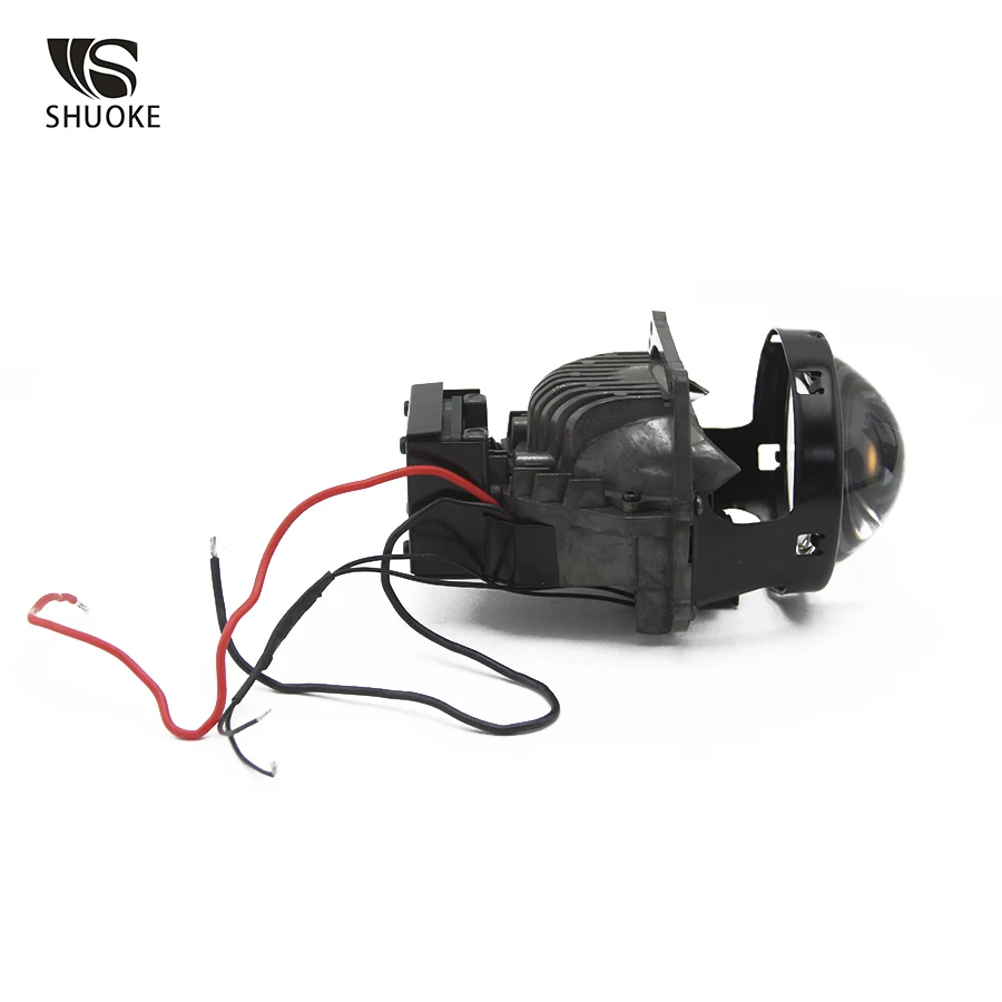 SHUOKE 3,0 дюймов Bi-светодиодный объектив проектора светильник 12V 3A 37W 6000K 7000LM 50000h жизни из 2 предметов Би-прожекторов головной светильник