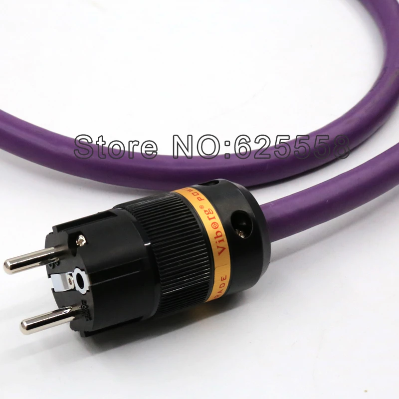 2 м Audiocrast AC 313(cu) EU Rhodium Pure cupper schuko plug + IEC Электрический Conenctor кабель питания для