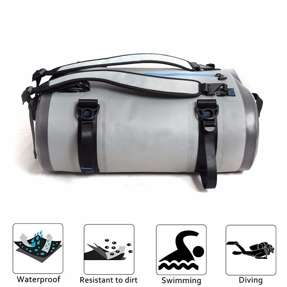 Large 40L 60L 90L Motorcycle Tail Bag Waterproof Backpack Dry Duffel Bag Travel Bag for Scuba and Snorkeling Swimming Beach