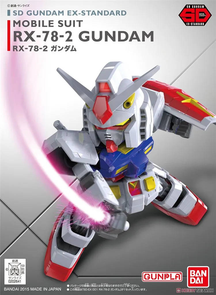 Bandai Gundam SD BB EX 001 RX 78 2 мобильный костюм сборные модели комплекты фигурки Детские