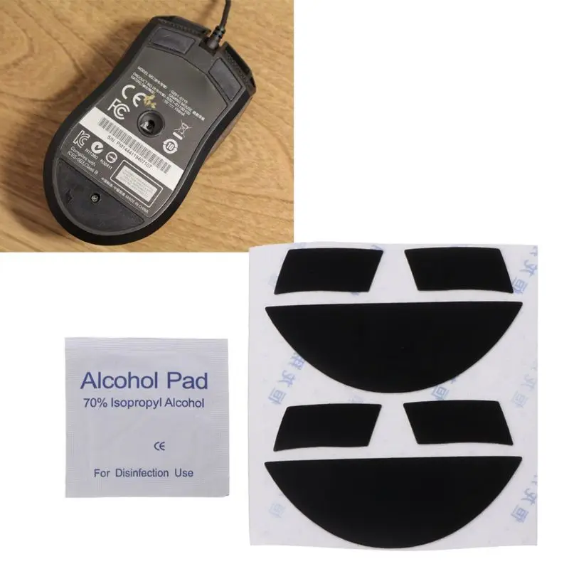 2 шт. 0 6 мм коньки для мыши наклейки коврик Razer Abyssus 2014 мышь | Компьютеры и офис