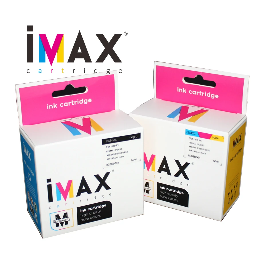 Imax original body color-картридж с черными чернилами pg545xl cl546xl для canon принтеры pixma mg ip2850-pixma