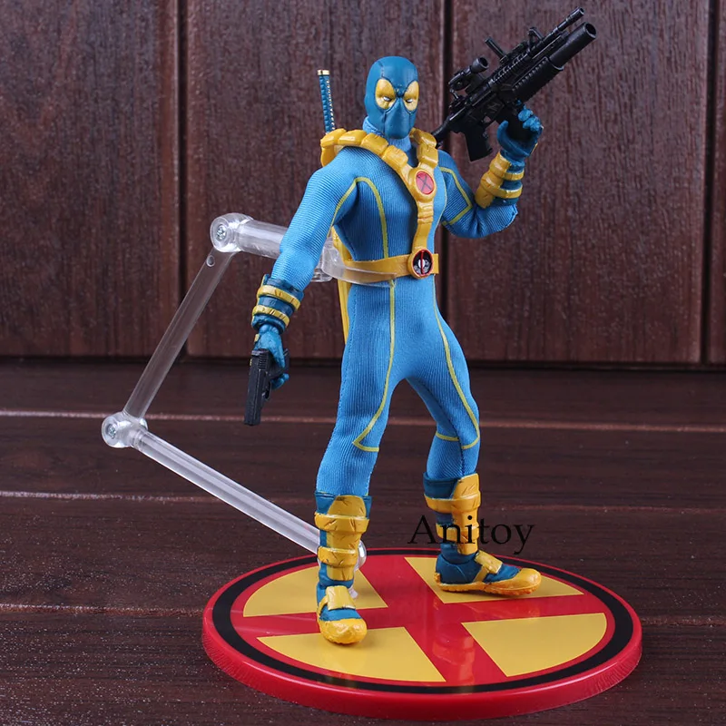 Mezco 1:12 X-MEN Дэдпул Блю вер. ONE: 12 коллективные X-man ПВХ XMEN фигурки горячие игрушки Дэдпул Коллекционная модель игрушки