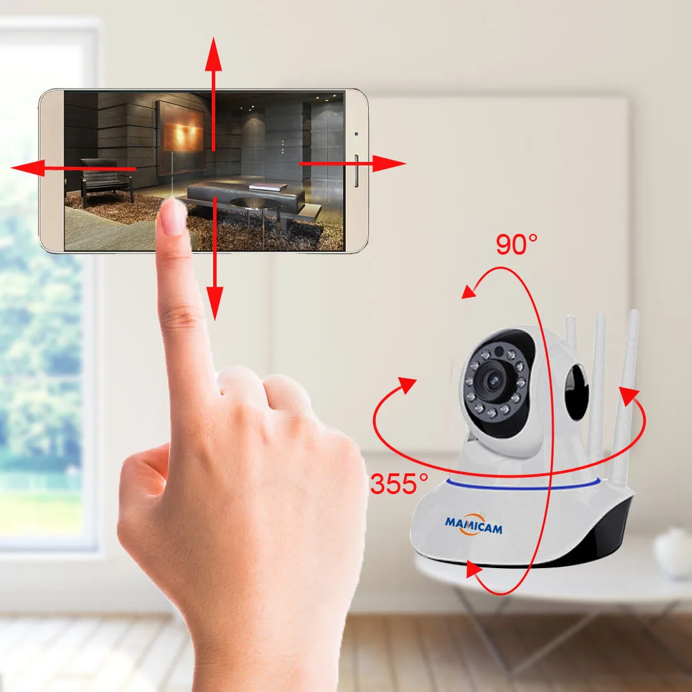 2MP wifi IP камера 1080P wifi беспроводные камеры наблюдения P2P безопасности CCTV сети PTZ Cam 3 антенны детский монитор