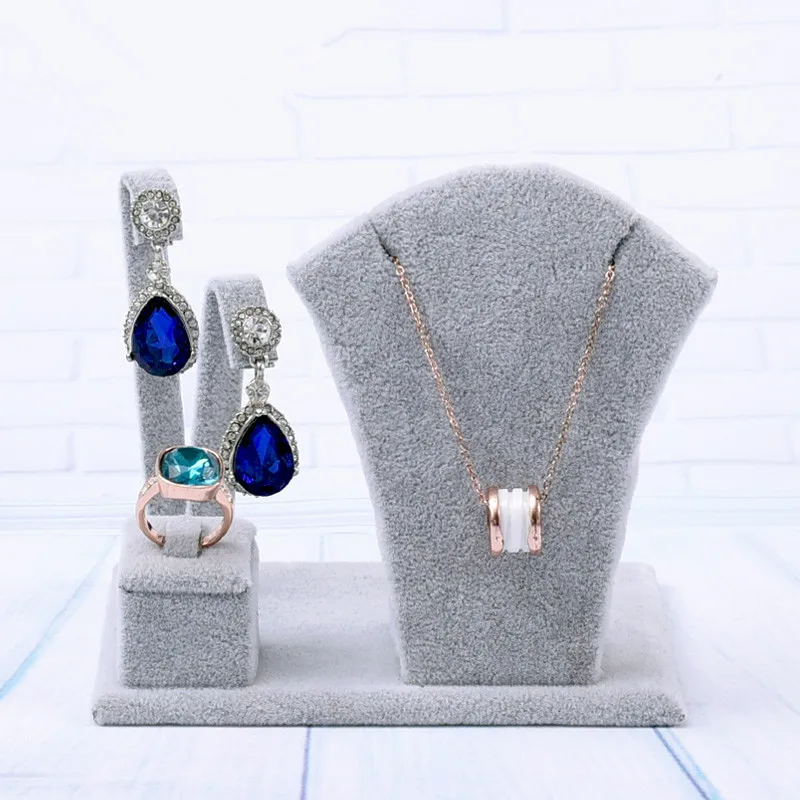 Бархатная витрина для ювелирных изделий сережки колье кольцо | Украшения и