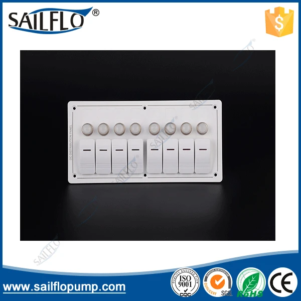 Алюминиевый выключатель с защитой от перегрузки 8 банд белый панель управления