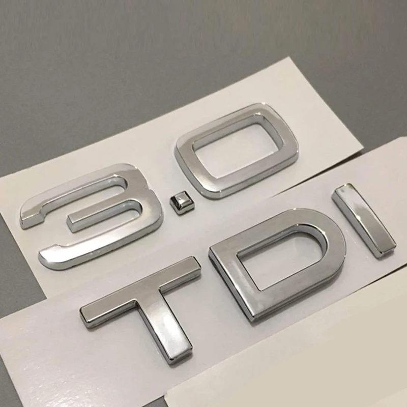 V6T V8T V10 V12 W12 для Audi TT RS7 SQ5 A8L с изображением букв и цифр эмблема глянцевый чёрный для автомобильного стайлинга крыло магистральному Знак логотипа Стикеры