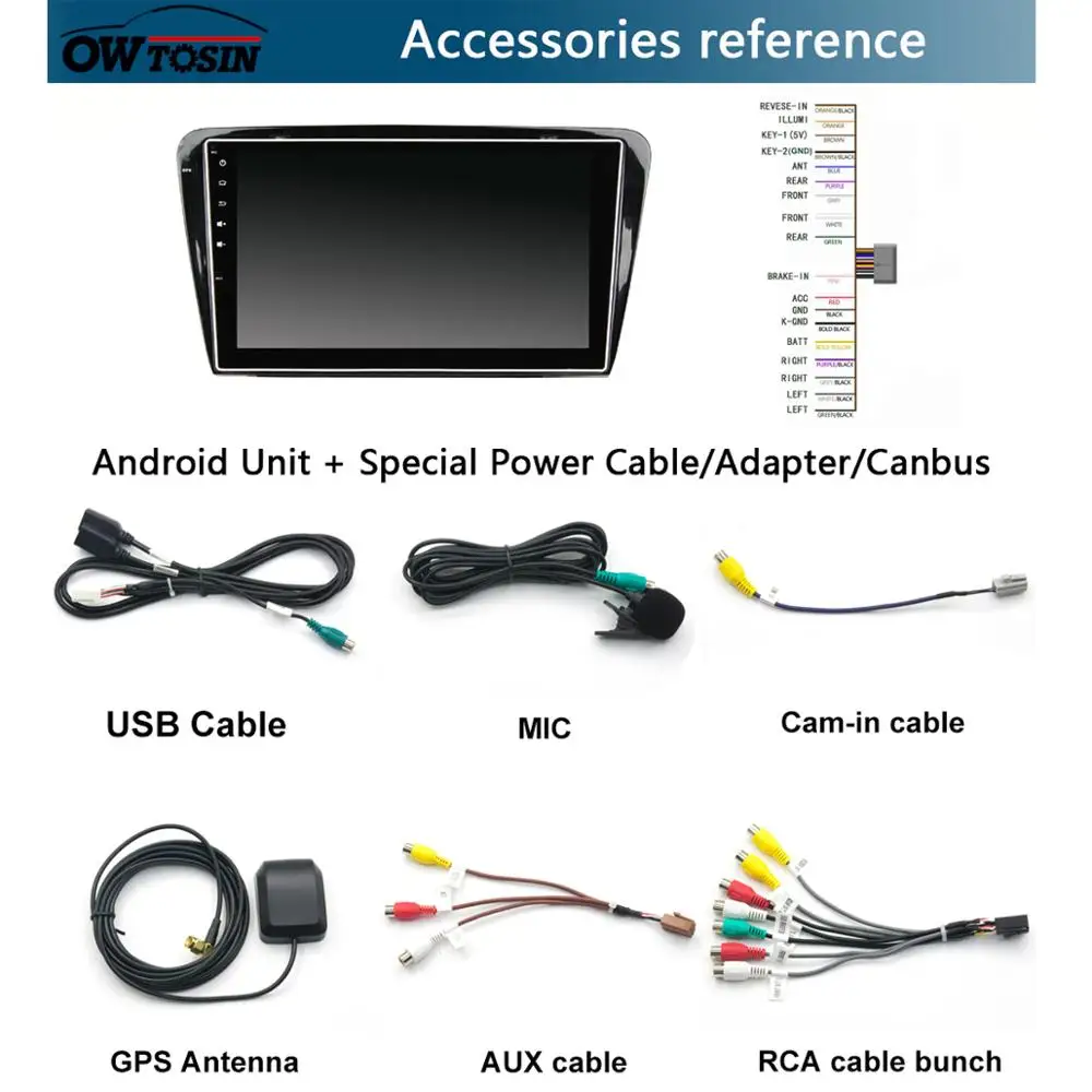 10.1&quotIPS Android 9.0 Octa Core 4G+64G Car DVD Player For Skoda Octavia 2015 2016 2017 2018 2019 Radio Stereo DSP CarPlay Parrot |