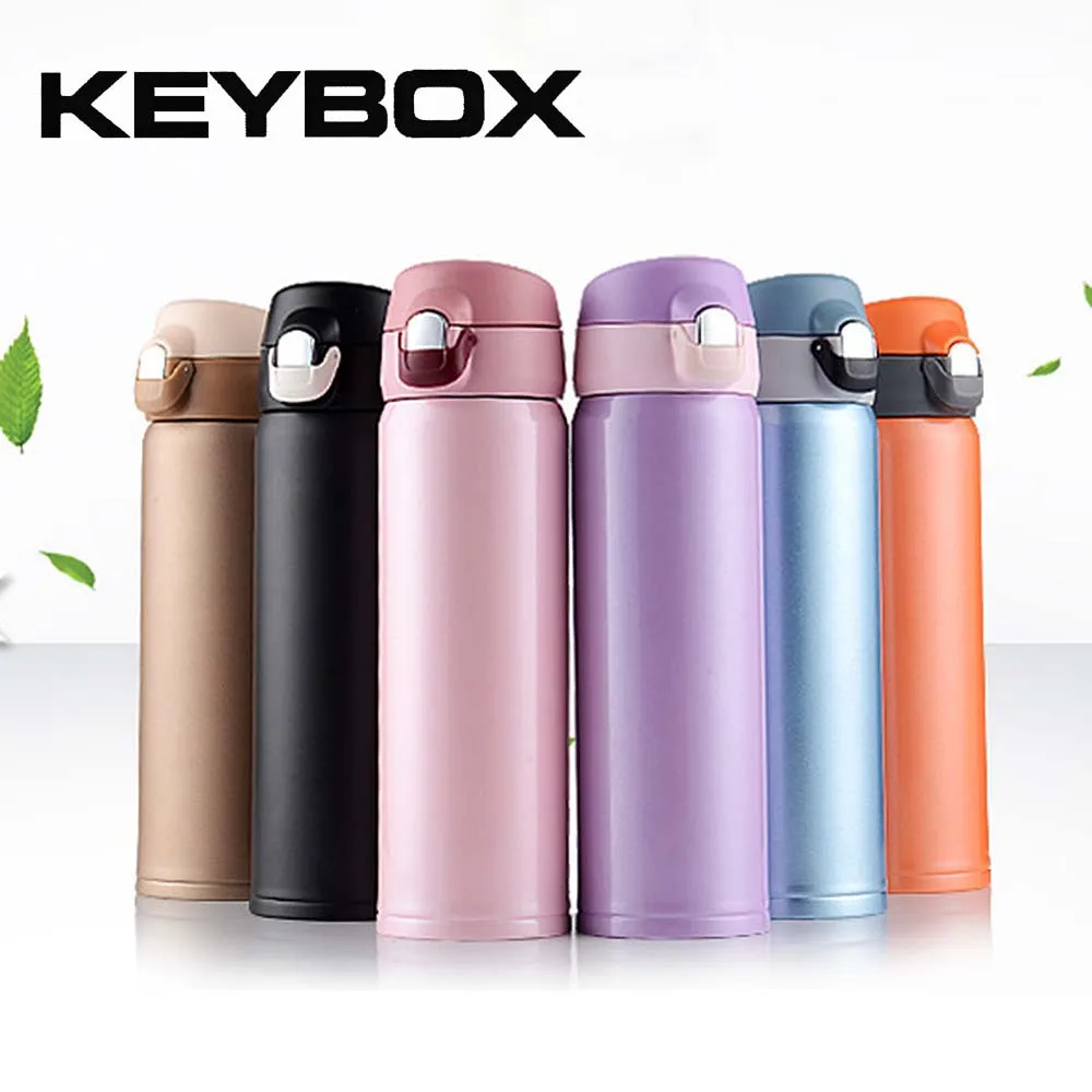 KeyBox 500 мл Нержавеющая сталь вакуумной присоской бутылку воды Кофе путешествия