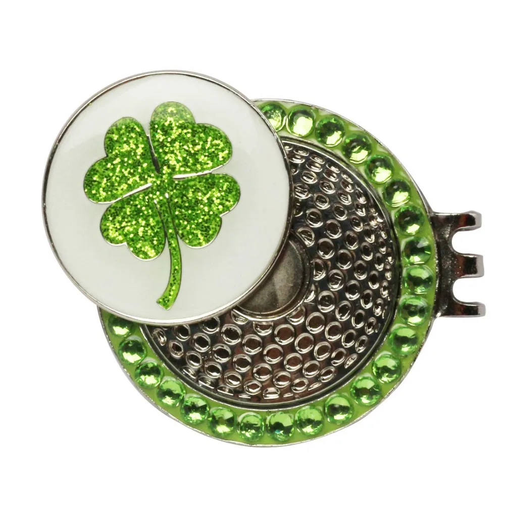 PINMEI отметка для мяча гольфа Кристалл Гольф шляпа зажимы наборы в подарочной