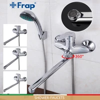 frap shower faucets bathroom bathtub faucet bath mixer shower brass waterfall faucet shower head set 300mm length outlet