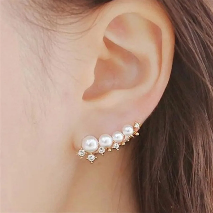 Корейские серьги 2020 ювелирные изделия с кристаллами и жемчугом Brincos Boucle d'oreille из