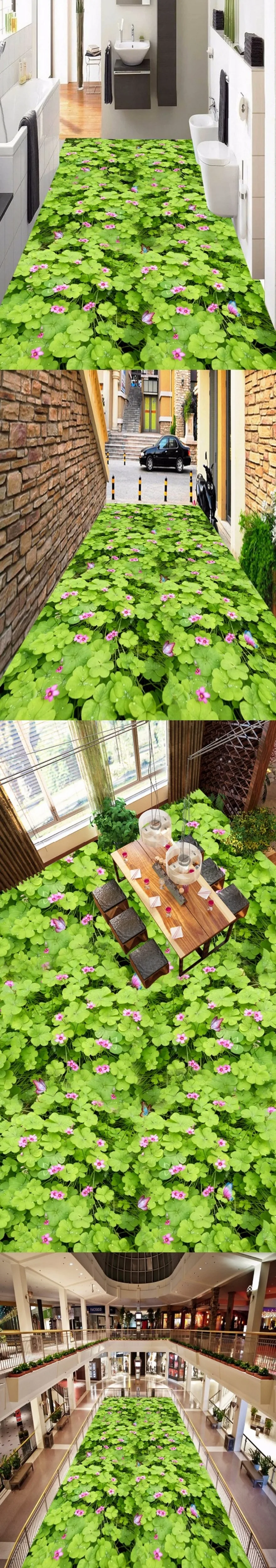 Прямая поставка, Коломак, самоклеющиеся обои на заказ, луга, цветы, 3d полы, зеленые обои, 3d обои, фрески, папье, Peint