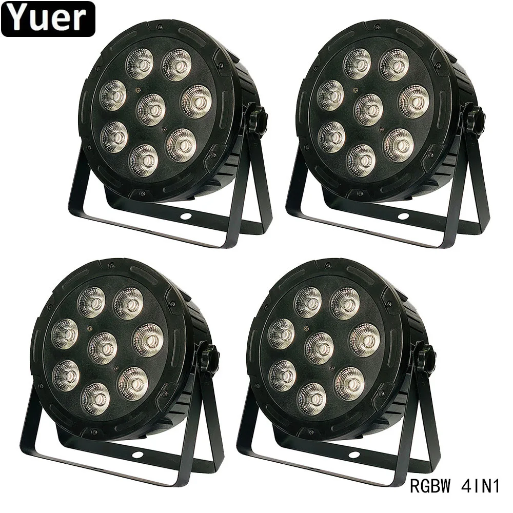 

4Pcs/Lot Color Music Par Lights 8x10W RGBW 4IN1 LED Wash Effect DMX512 DJ Disco Equipment Party Club Bar LED Stage Par Lights