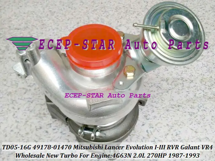 TD05H 16G 49178 01470 Turbo для Mitsubishi Lancer EVO 1 3 Evolution I RVR Galant VR4 1987 93 4G63N 4G63 2.0L 270HP|turbo blower|turbo snaketurbo