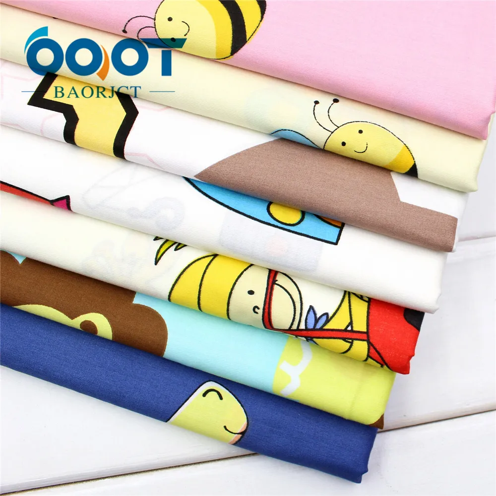 Хлопчатобумажная ткань OOOT BAORJCT коллекция 173133 года 6 стилей выбор мультяшных серий