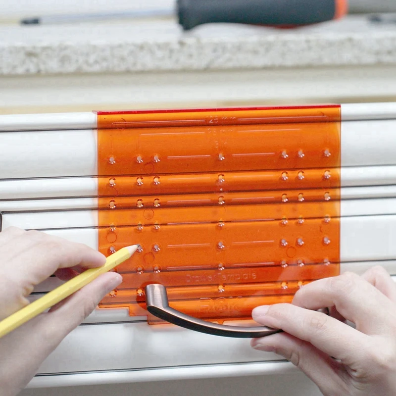 Hardware Knob Handle Pull Drill Mounting Template For Cabinet Doors And Drawers | Bit