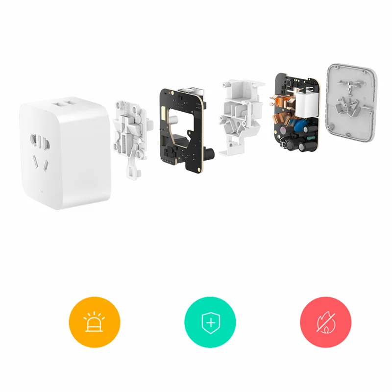 Новое прибытие оригинальный Xiaomi Мини Смарт-разъем усиливается с 2 портами