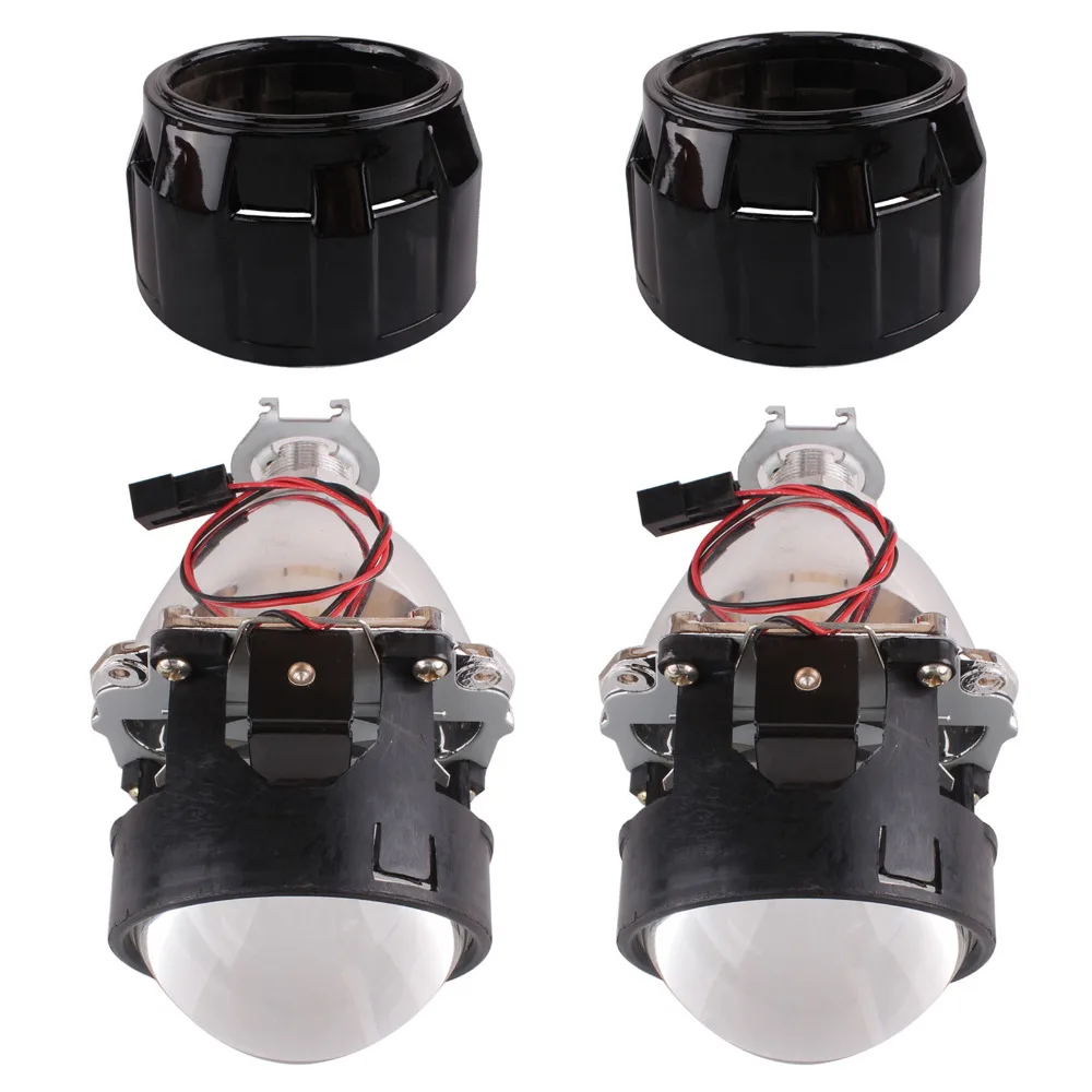 2 шт. 5 &quotRHD/LHD Автомобильный двигатель для HID проектора Halo объектив угол глаз фары