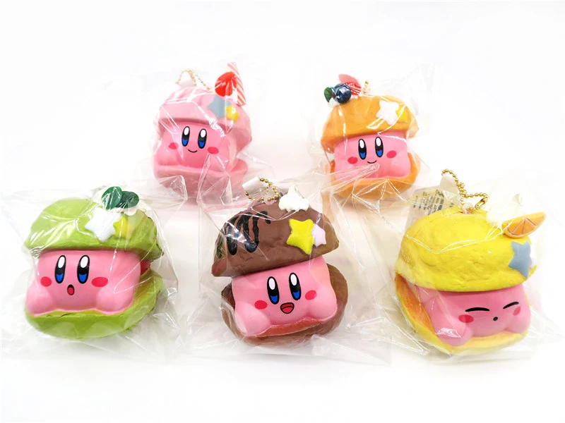Пуховка Кирби 5 стилей оригинальная упаковка мультяшный кремовый хлеб мягкий