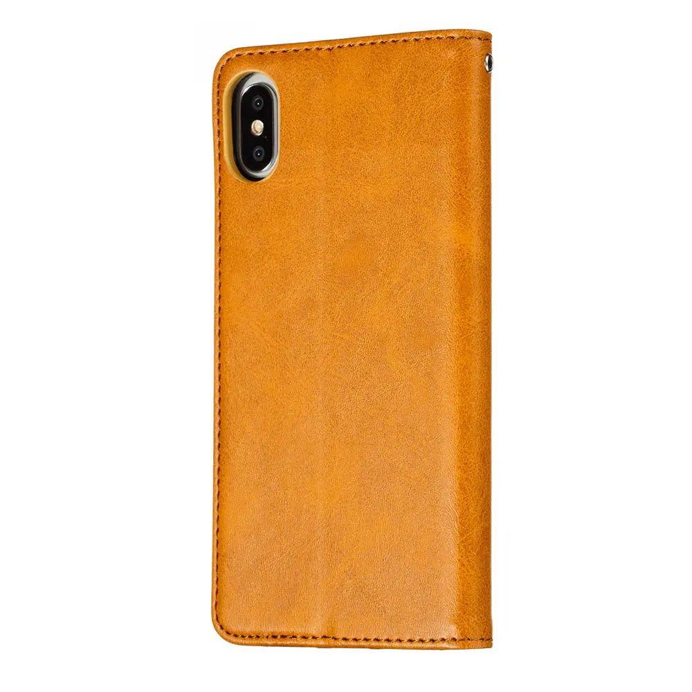 Кожаный чехол кошелек KISSCASE для iPhone XS Max XR X флип с подставкой 7 8 6 6S Plus деловая сумка
