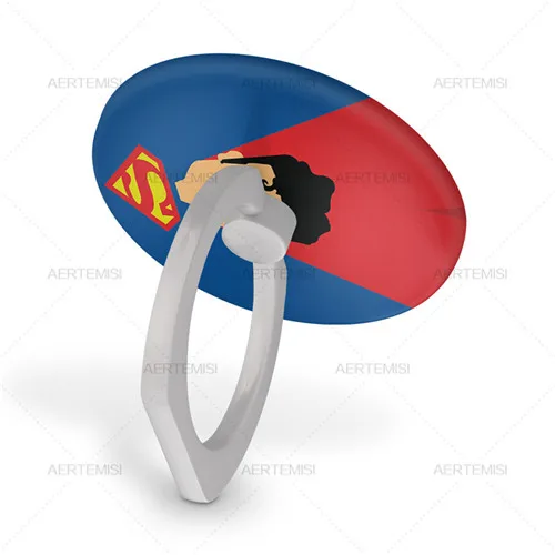 Superman Aertemisi палец держатель телефонного звонка стенд и сцепление для смартфонов планшеты Аквамен Бэтмен Зеленая Стрела чудо женщина - Цвет: Superman