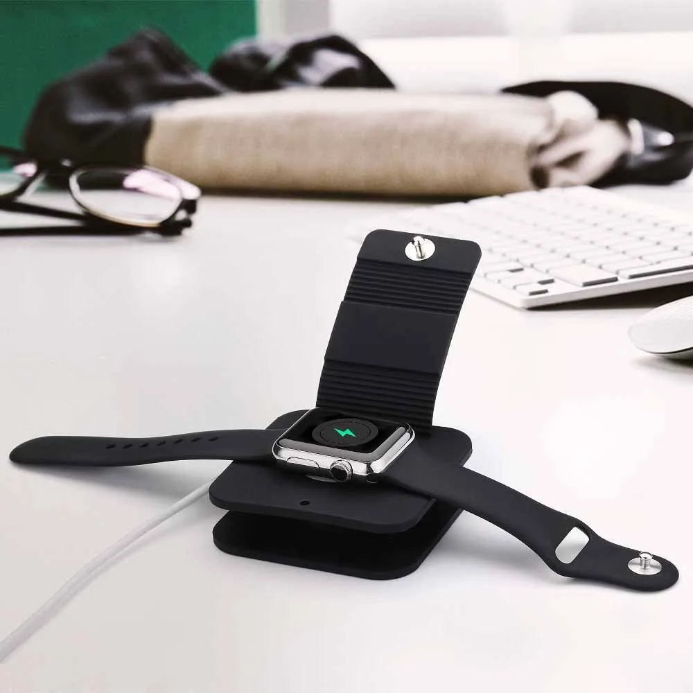 Запасной защитный чехол для зарядки кошелек док станция Подставка Apple Watch умные