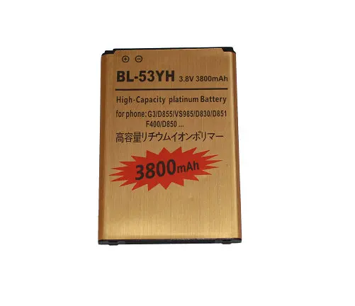 1x3800mAh Золотой литийионный Аккумулятор для Батарея + стены Зарядное устройство LG G3