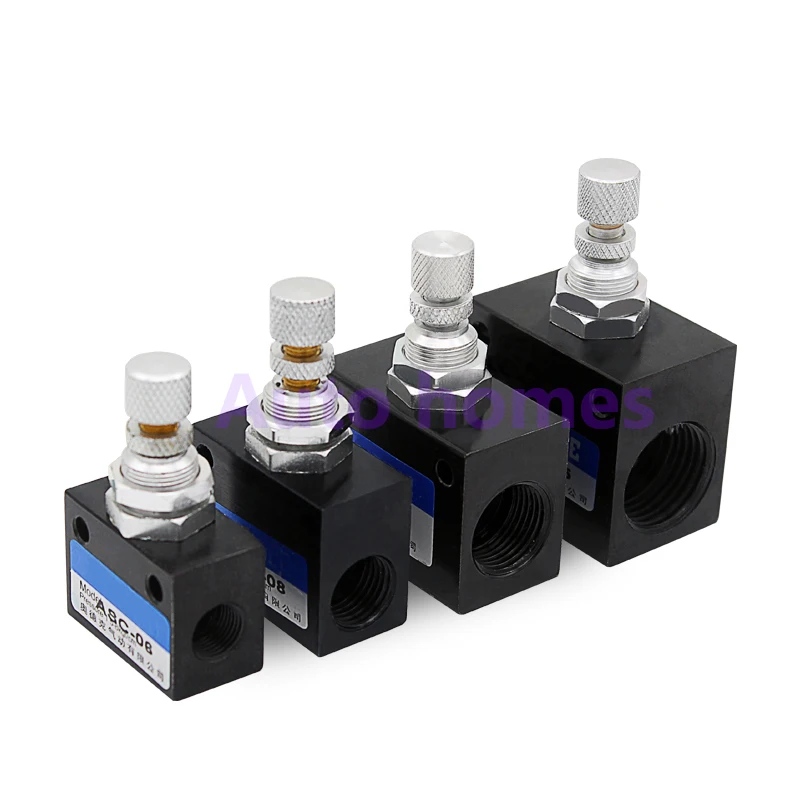 Пневматический клапан с контролем скорости потока воздуха ASC 06/10/15 резьба 1/8