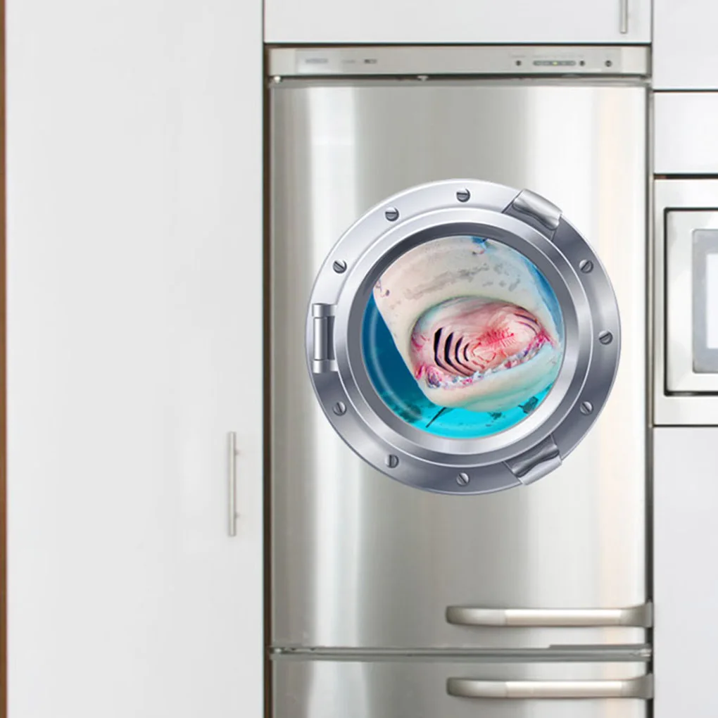 Съемные обои с 3D рисунком окна подводной лодки самоклеящаяся настенная наклейка