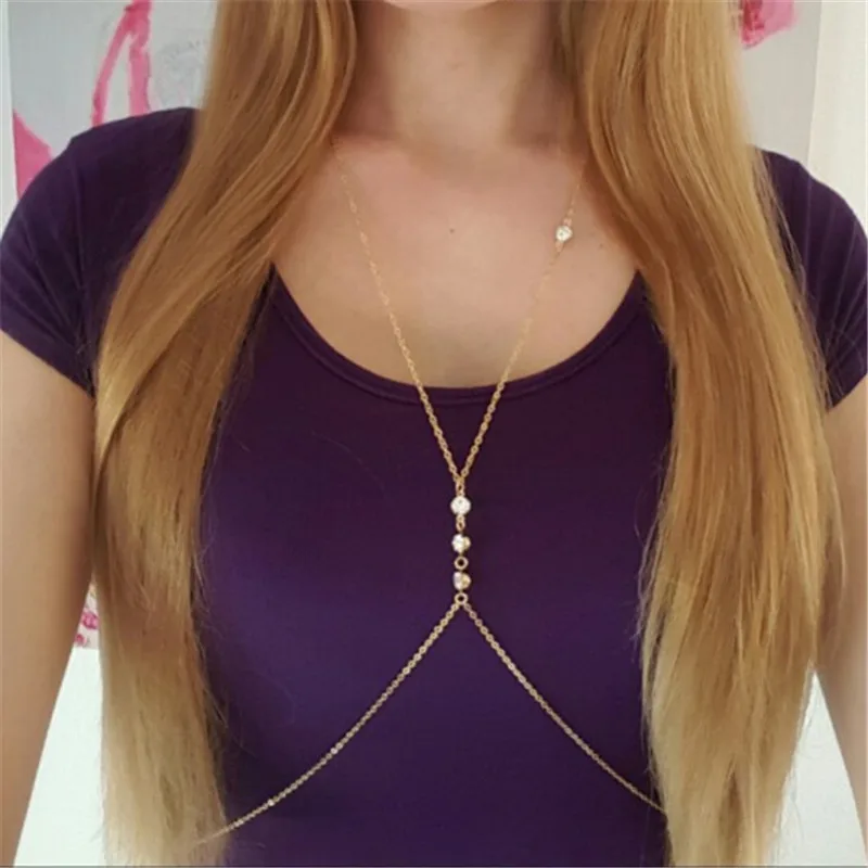 Женская цепочка в стиле бохо с золотым и серебряным покрытием | Украшения