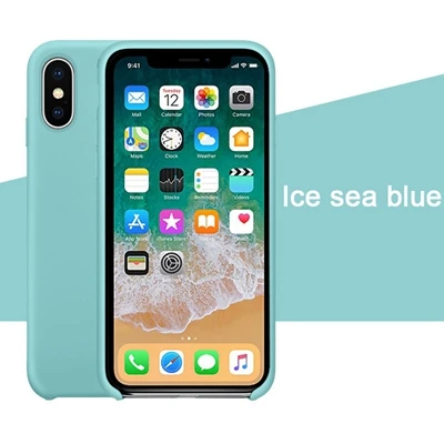 Ice Sea Blue Силиконовый чехол IMIDO для iPhone 6/6 S/5/SE7/8 Plus X/Xs/XR/Xs/Max официальный силиконовый чехол для телефона в розничной упаковке - Color: Ice Sea Blue