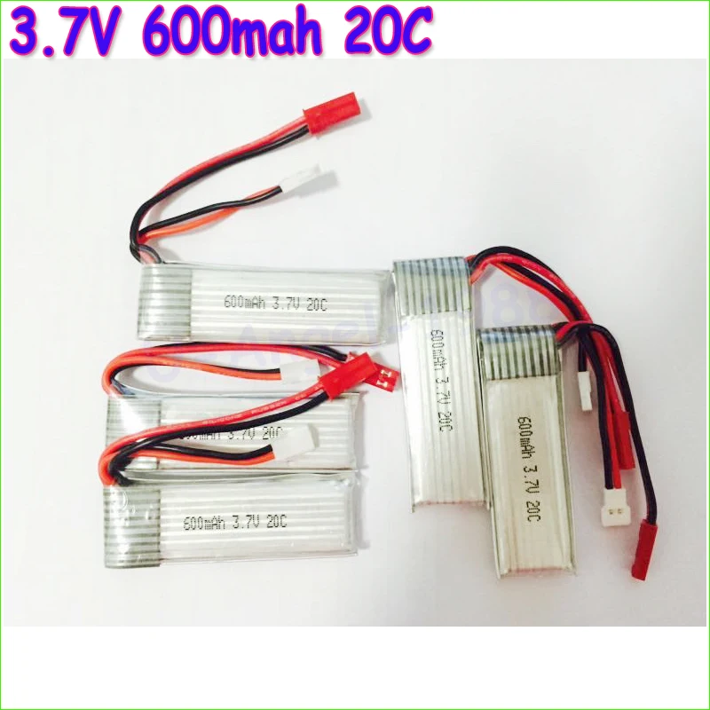 Оптовая продажа 5 шт./лот Lipo батарея 3 7 V 600mAh 20C для Walkera QR Y100 FPV Самолет UFO RC