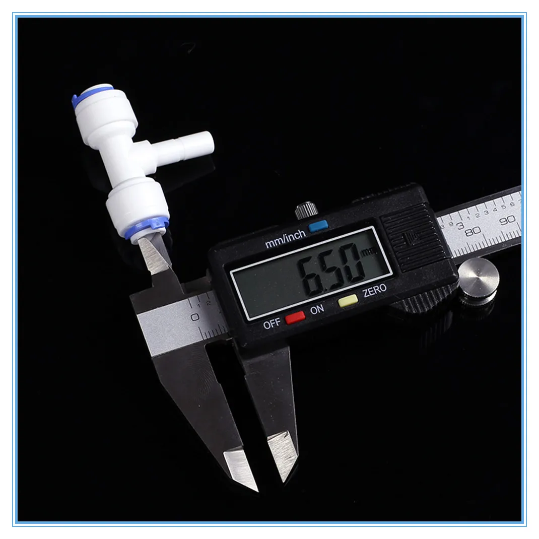 

5pc Double 1/4" quick fitting ,1/4" plug Type T quick connection RO Water Connector Aquarium Water Filter Reverse Osmosis System