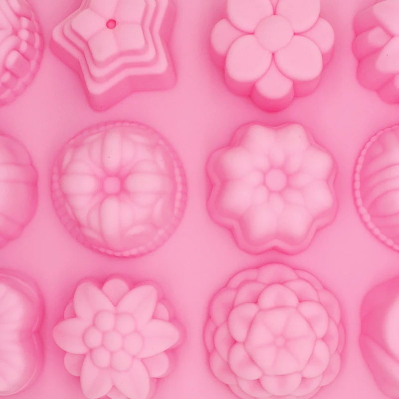 Креативный торт DIY формы цветок силиконовый ледяной куб шоколадный печенье мыло