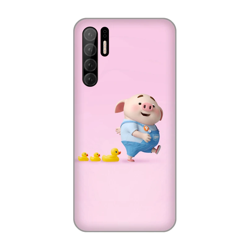 Sunshine pig cute Piglet Eat cake Soft TPU Silicone phone Case Cover for Huawei P10 Plus P20 P30 Pro P7 P8 Lite 2015 Honor 9 V10 |