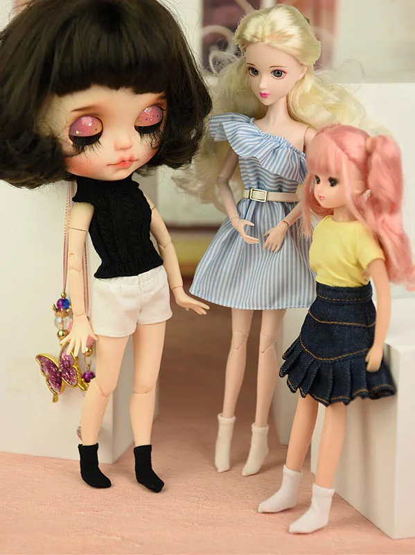 1 пара одноцветных коротких носков для Blythe кукольный носок Blyth Azone Licca Dollhouse
