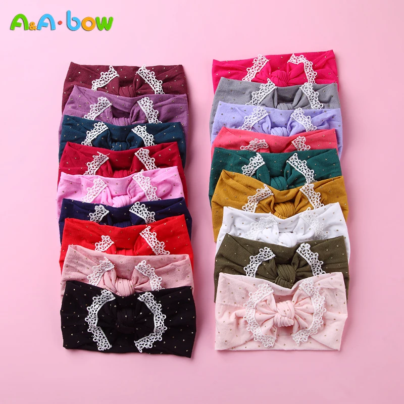 Bowknot Baby Headband Elastic Turban Hairband Bows kids Girl Headbands Hair bands for Girls Haarband accessories | Детская одежда и