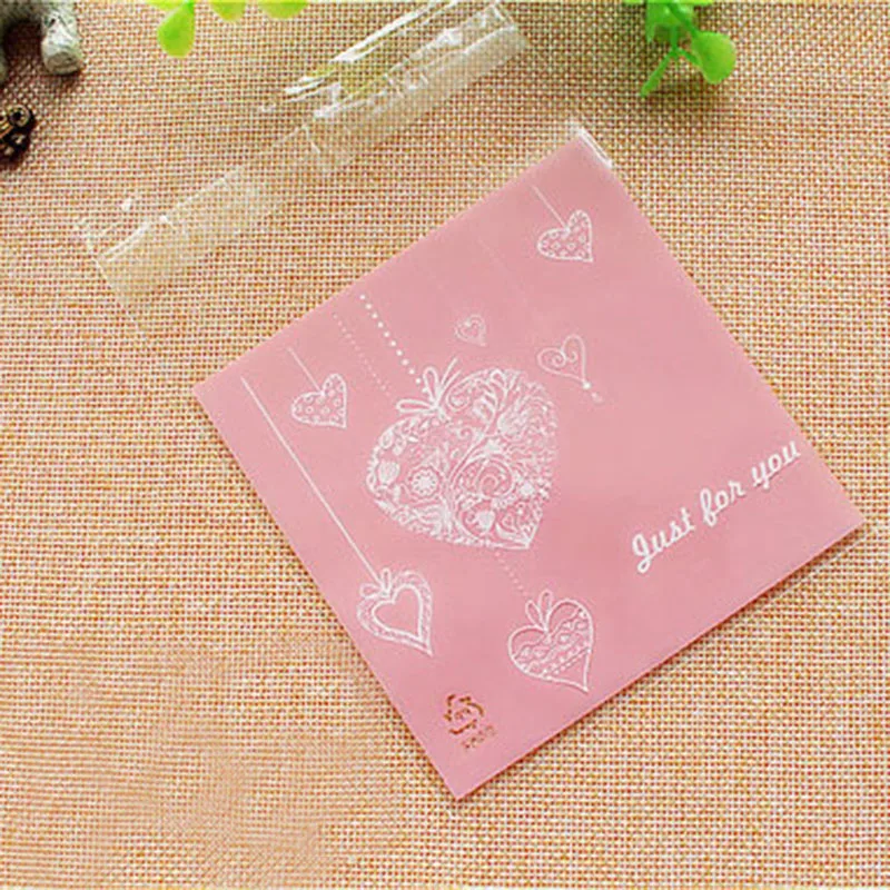 Фото 100 шт., самоклеящиеся пакеты для печенья, 7 х7 см №3