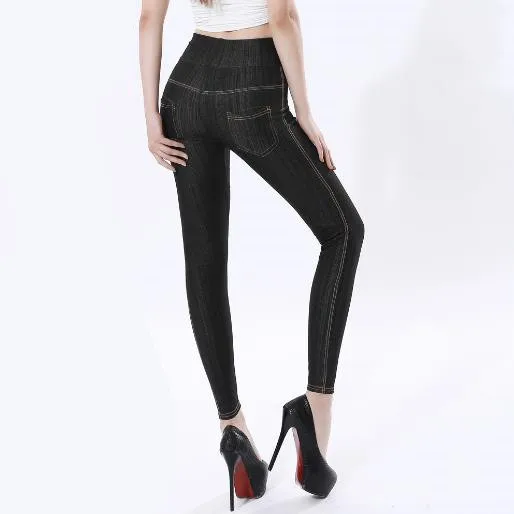 Женские Брюки-Капри 2019 зимние черные женские Стрейчевые брюки-карандаш брюки