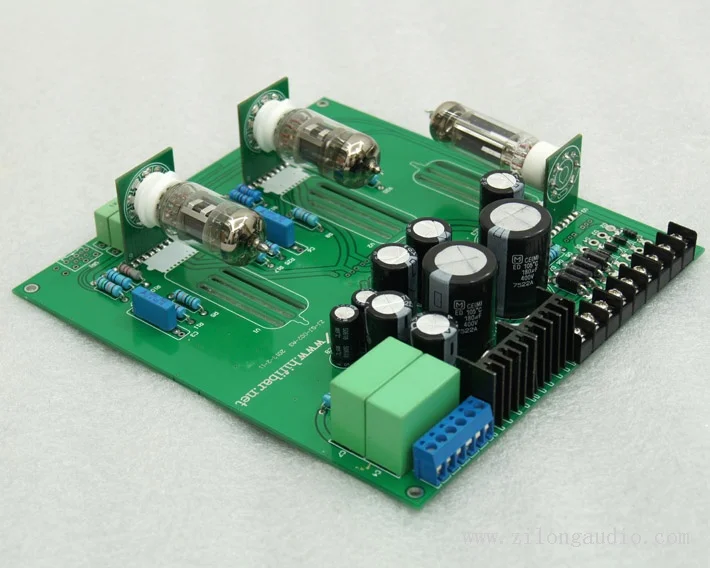 

12AX7 + 12AU7 ( JJ ECC82 )+ 6Z4 ламповый предусилитель платы предусилителя